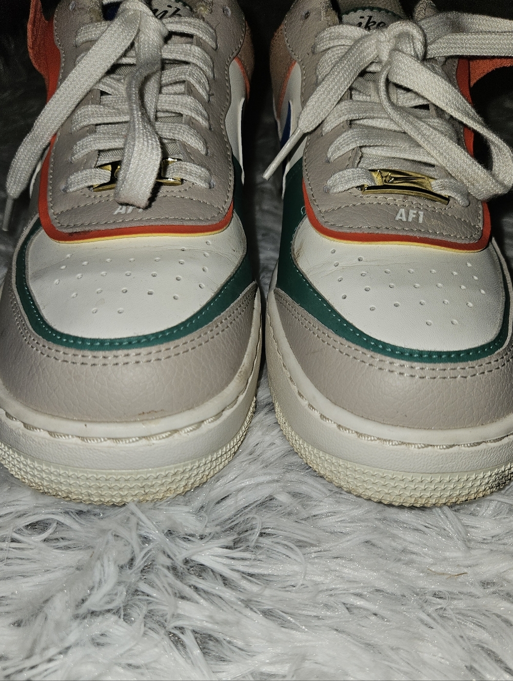 ~~Nike Air Force 1 Shadow Sail Signal Blue Green Sneakers Women’s Size 8~~ - Picture 10 of 11